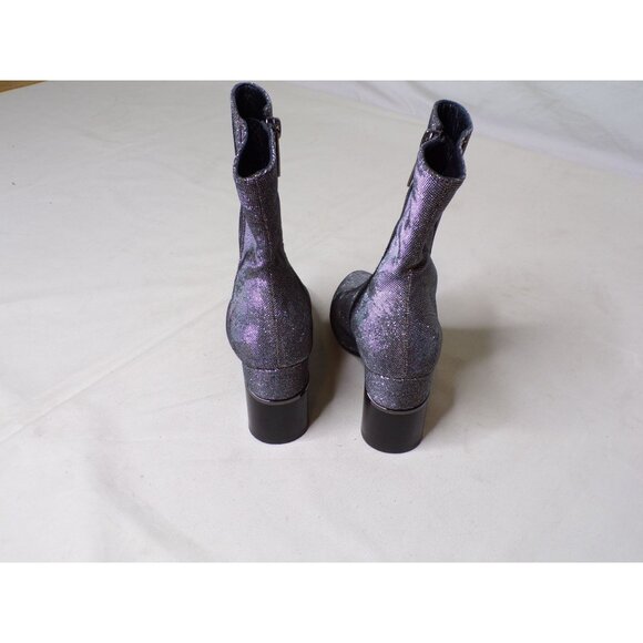 🆕AQUATALIA Phila Glitter Sparkle Ankle Boot Bootie Silver Metallic 5 - Picture 8 of 11
